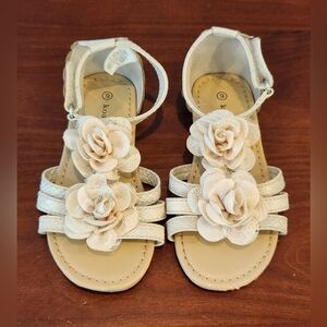 Koala Kids Beige Floral Sandals